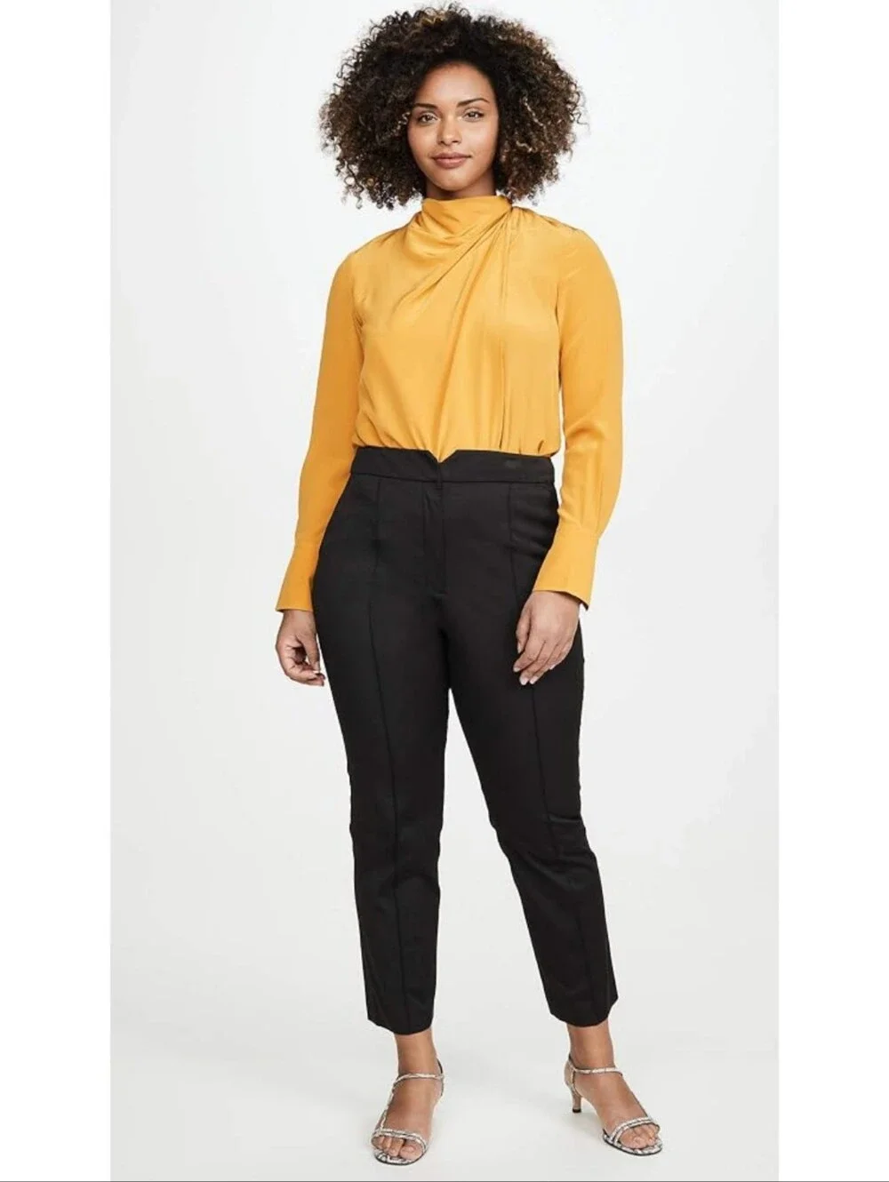 🆕️ Rebecca Taylor Women's Ottoman Notch Suit Pant Black 10 Minimalist Preppy